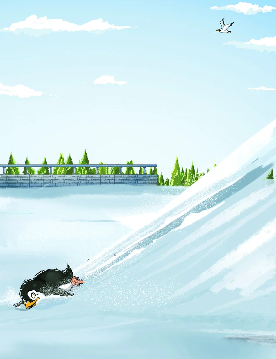 Tiko in an original illustrated scene from The Last Zoo Crew