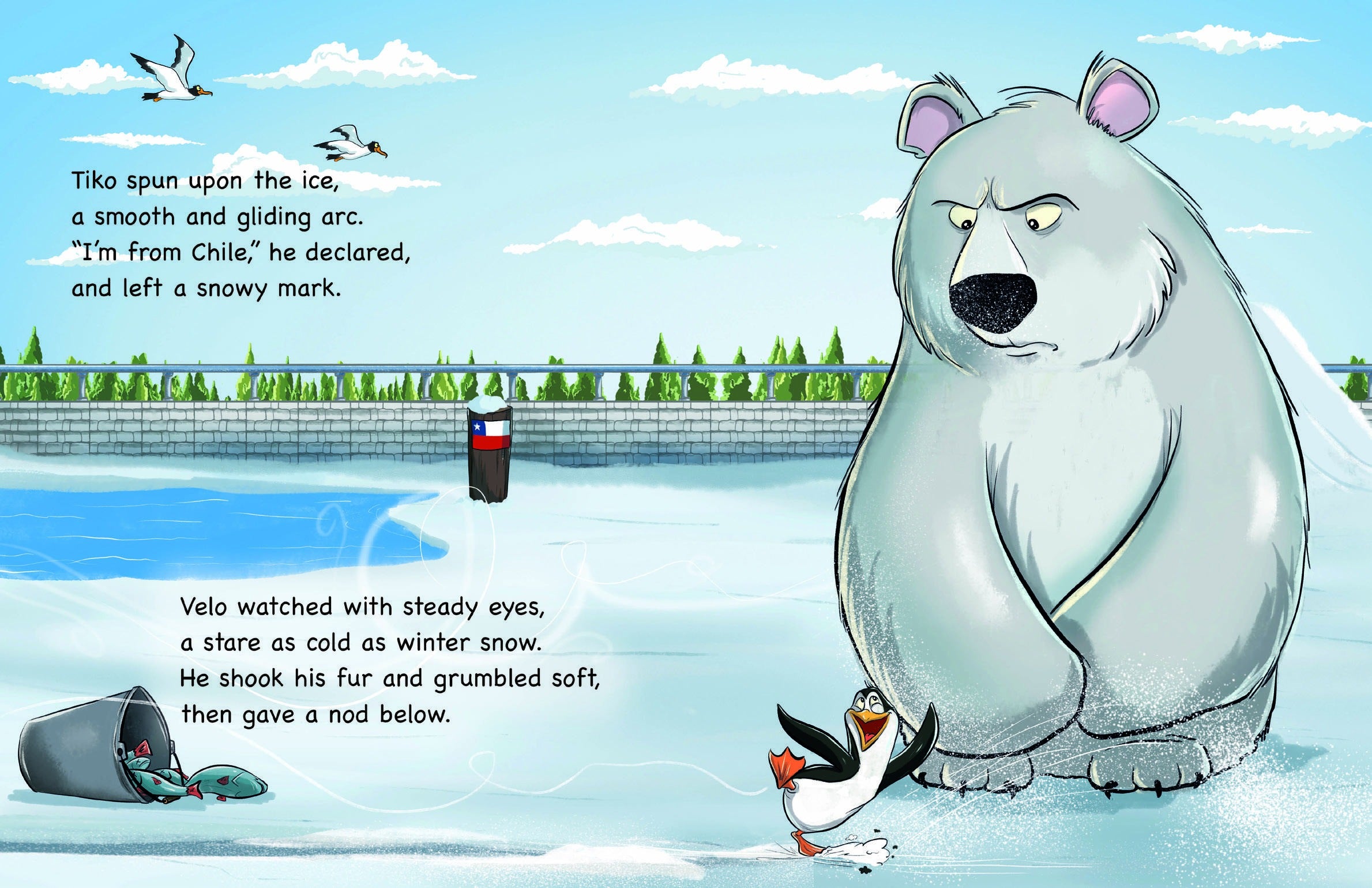 Sample pages six and seven from The Last Zoo Crew